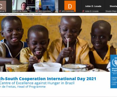 Centro de Excelência do WFP participa de evento para comemorar o Dia das Nações Unidas para a Cooperação Sul-Sul
