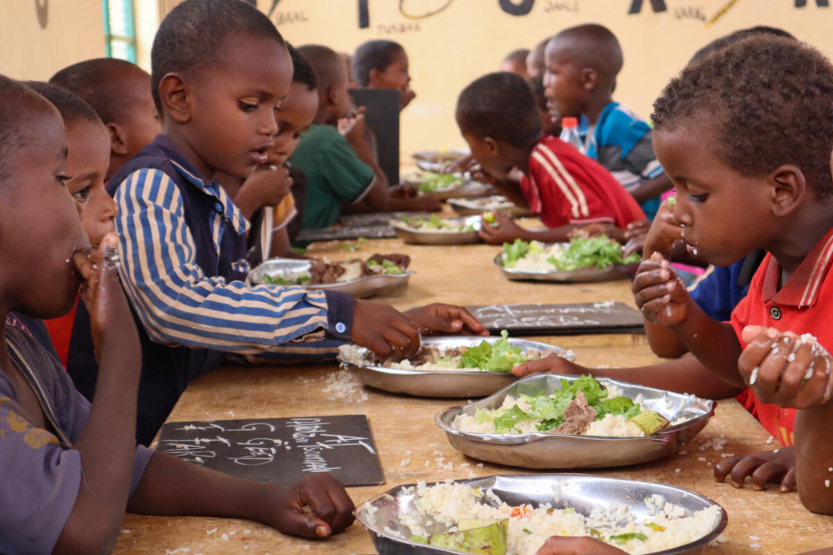 black people eating healthy food