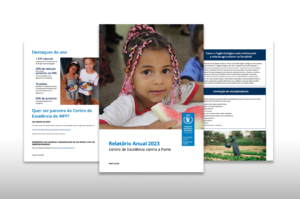 The image shows two pages and the cover of the 2023 Annual Report in a montage.