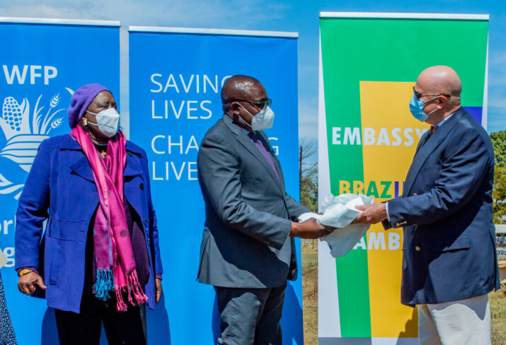 Brasil, em parceria com o WFP, fornece equipamentos de proteção à Zâmbia